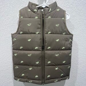 Nike Olive/Brown Vest with Lime Accents